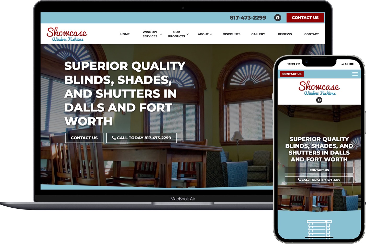 Lead generation website built by TMG for window contractors