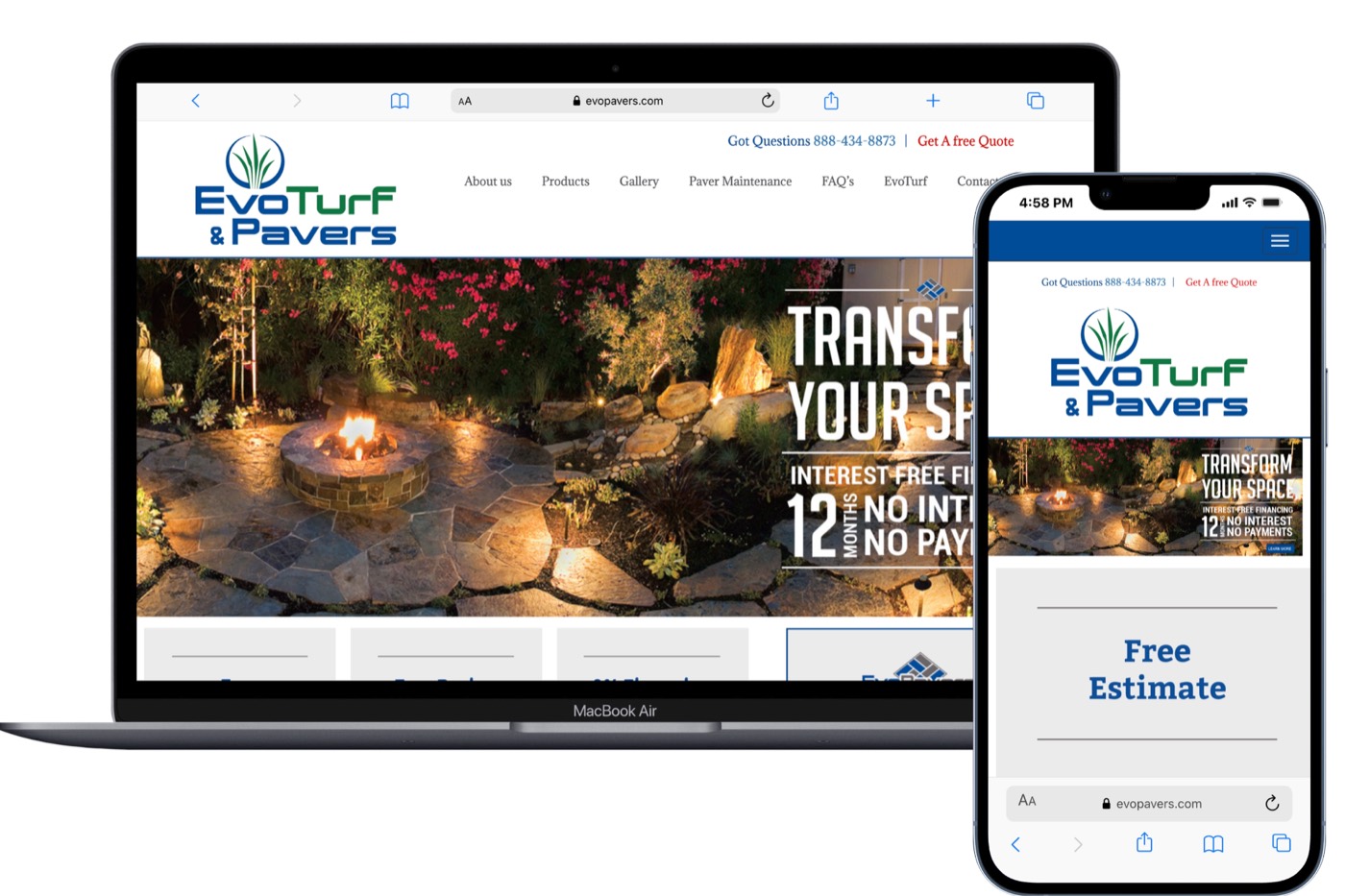 Lead generation website built by TMG for gate contractors