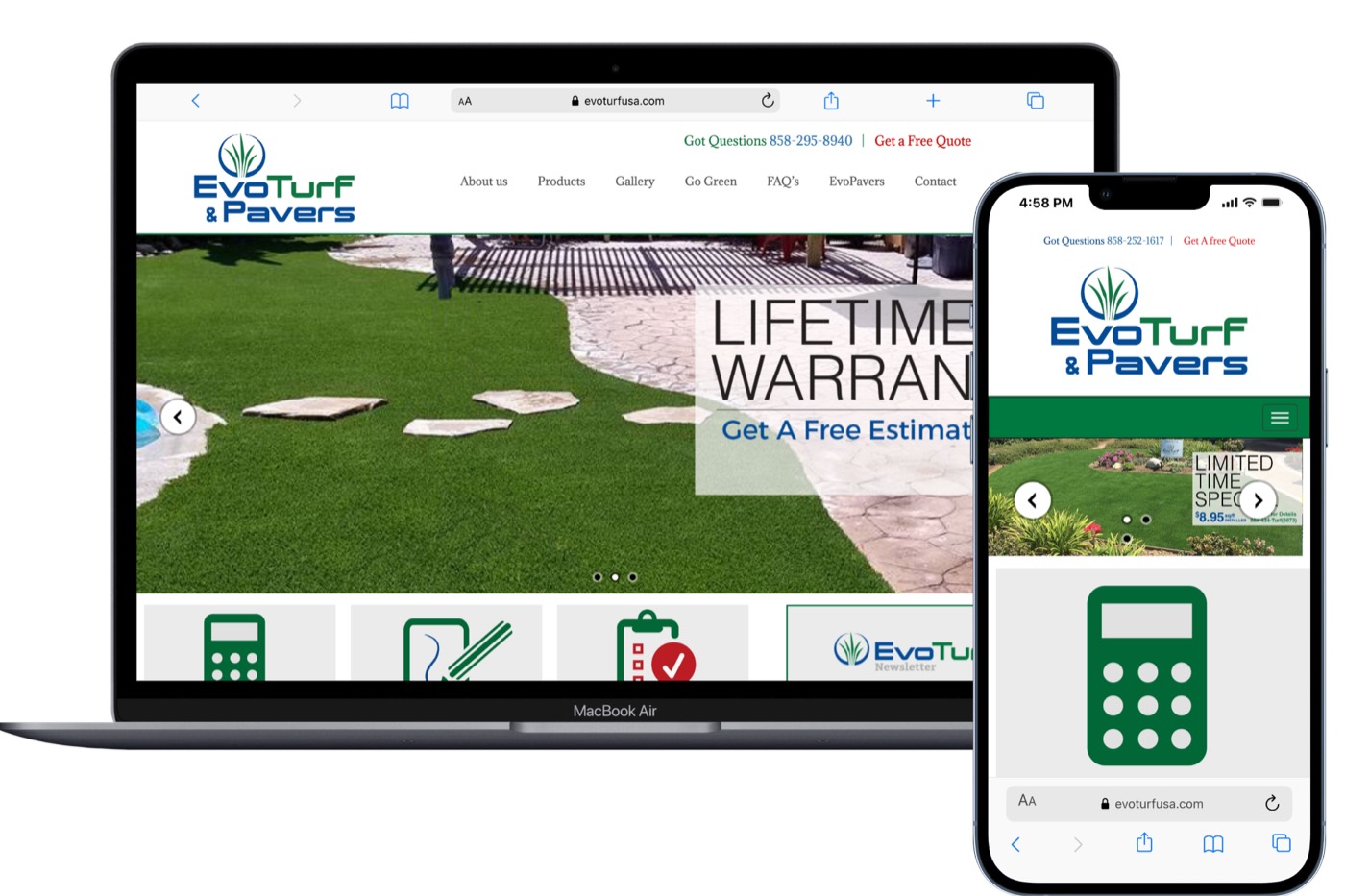 Lead generation website built by TMG for fencing contractors