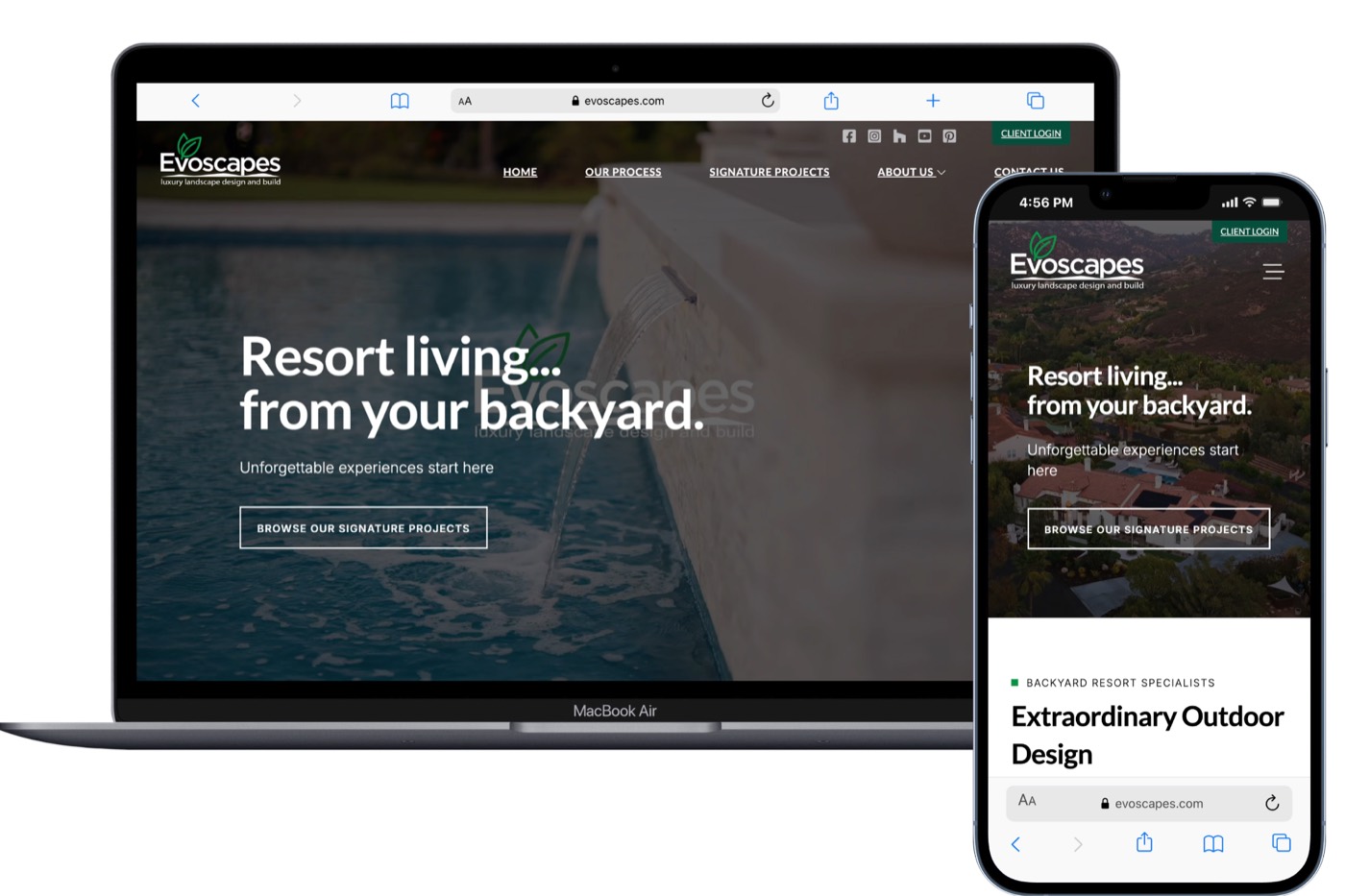 Lead generation website built by TMG for deck builders