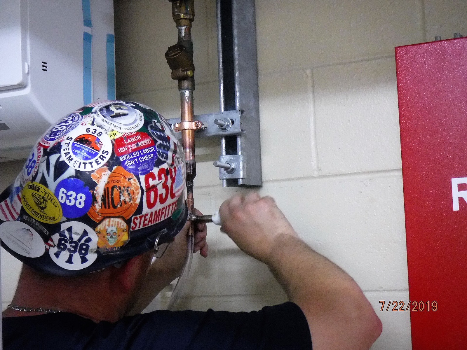 Plumbing Contractors on the job, the work a TMG marketing engine keeps booked