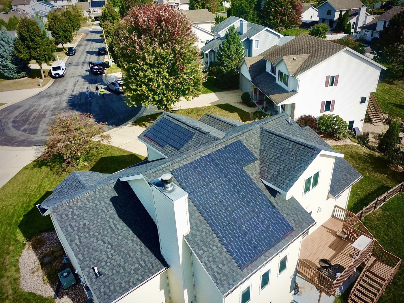 Roofing Contractors on the job, the work a TMG marketing engine keeps booked